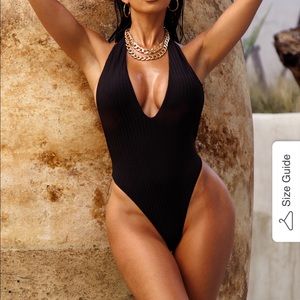 Matte collection rubbed black one piece